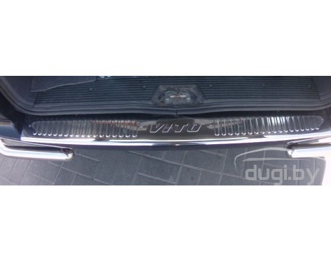 Хром накладка на задний бампер (нерж.) для Vito W638